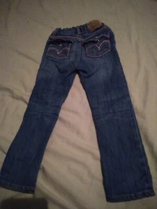 Levi's girls blue with pink jeans size 3t good condition. - Picture 1 of 8
