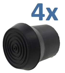 Rubber Feet Caps Stoppers - 32mm Heavy Duty for Walking Sticks & Tubular Legs - Picture 1 of 3