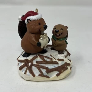 Hallmark Keepsake All I Want For Christmas Beaver Ornament Magic Sound 2010 - Picture 1 of 7