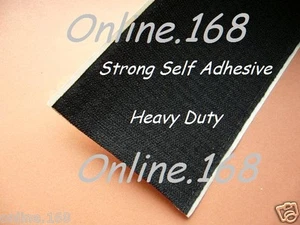 Self adhesive heavy duty hook and loop tape 50mm x2Roll: hook x 5m, loop x5m BLK - Picture 1 of 1