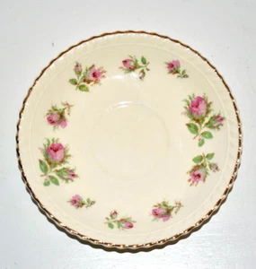 Old English Rose Untertasse Teller 5 1/8" Johnson Bros Windsor Ware Blattgold - Bild 1 von 2