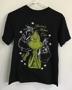 The Grinch - You’re A Mean One - Black T- Shirt Size XS NEW - Picture 1 of 5