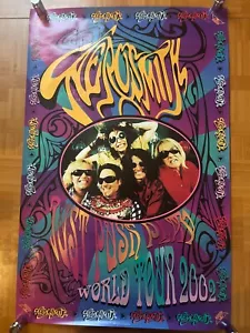 Póster original oficial de Aerosmith/World Tour 2002 22x34 pulgadas (558x865 mm) - Imagen 1 de 16