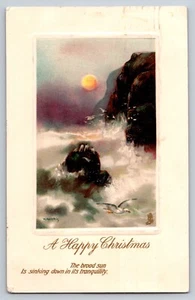 Frohe Weihnachten antike AK Tuck's Ocean Künstler signiert 1910 Kanada Berlin - Bild 1 von 2
