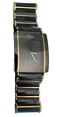 Rado 193 0456 3, DiaStar Black & Gold 24mm Ceramic Men's Watch - Image 1 of 4
