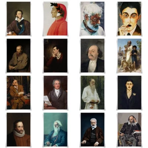 Great Writer Portrait Poster Literary Giants A3 Prints Wall Art Home Decor - Picture 1 of 20