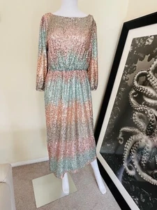 Dorothy Perkins Ombre Sequin Midi Dress. Brand new with tags. Size UK12/L - Picture 1 of 5
