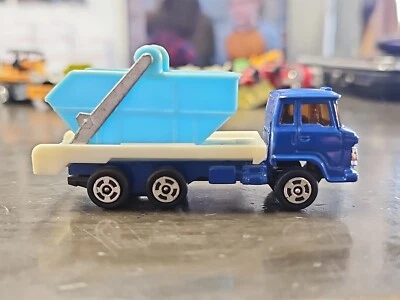 Coche de juguete de colección - Camión de volteo de transporte de deslizamiento Hino azul Peterbuilt fundido a presión Foto 1 de 4