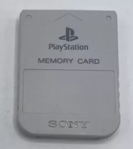 Sony PlayStation OEM Official 1 PS1 PSX Memory Card SCPH-1020 - GRAY - Picture 1 of 1