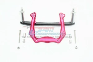 PLACA DE CHOQUE FRONTAL DE ALEACIÓN RUSTLER PARA TRAXXAS/CON CUERPO DE GRAFITO POSTE MONTAJE-ROJO - Imagen 1 de 1