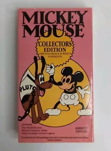 Mickey Mouse Collectors Edition VHS Tape 80s - Silver Star Video - 1989 RARE - Picture 1 of 3
