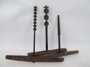 Antike Werkzeuge Mayble Schmiede Shop hergestellt Plantage Schnecken und Reibahlen - Bild 1 von 3