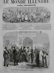 1860 Mexico Tetuan Maximilian of Austria Princess Charlotte 1 Old Journal - Picture 1 of 1