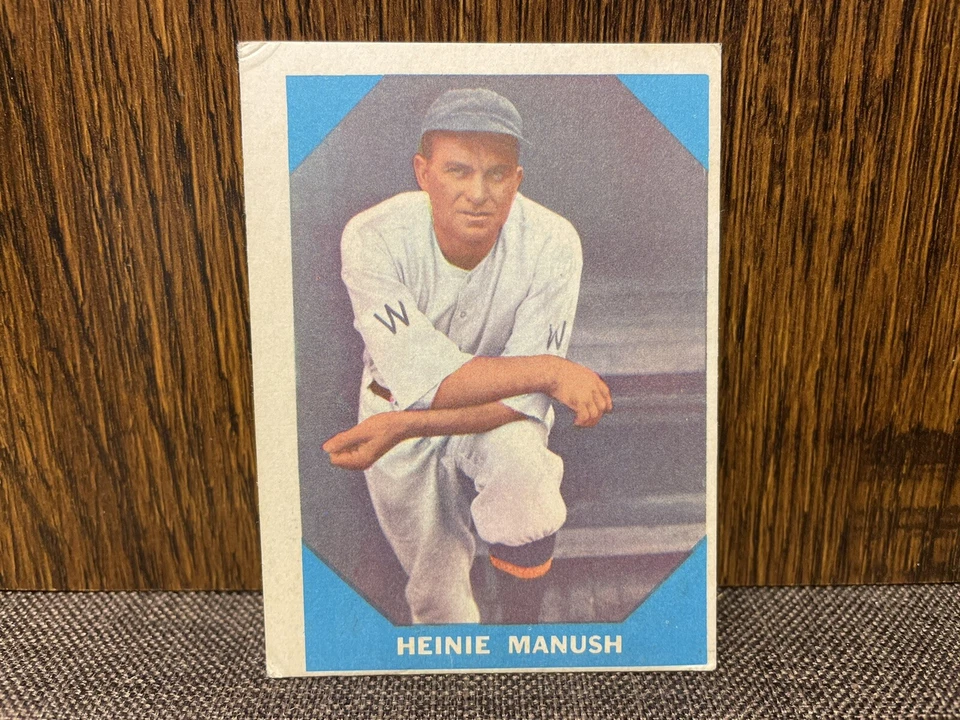 1960 Fleer Set Break # 18 Heinie Manush Foto 1 de 2