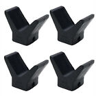 4 Pack 2 Inch Mounting Width Boat Trailer Black Molded Rubber V Bow Stops