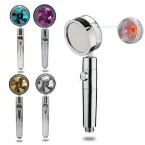 doccia soffione doccino bagno cromoterapia alta pressione cascata acciaio cromo - Foto 1 di 9