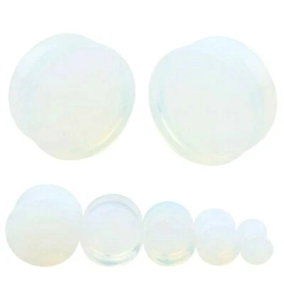 4MM-16MM OPALIT STEIN PLUG ORGANIC NATUR OHR TUNNEL PIERCING STONE OHRSTECKER - Bild 1 von 3