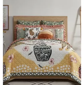 New Studio D Anja Tiger King Quilt And Four Shams Set 6pc - Picture 1 of 5