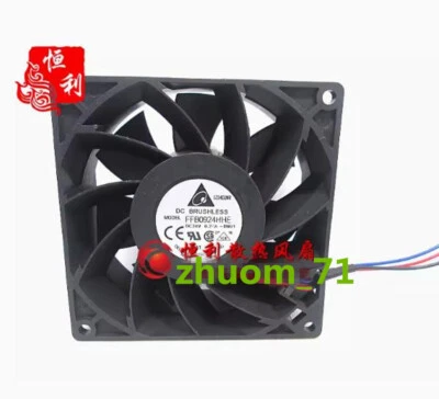 1PC Delta FFB0924HHE 9238 24V 0.27A Silent inverter cooling fan - Image 1 of 2