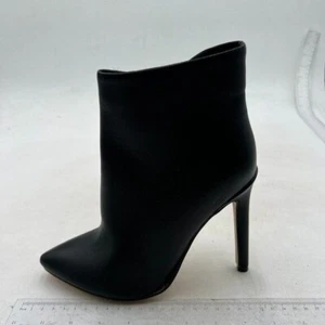 Women Heeled Ankle Booties,Sexy Pointed Toe 4 inch Stiletto High Heel Boot Black - Picture 1 of 7