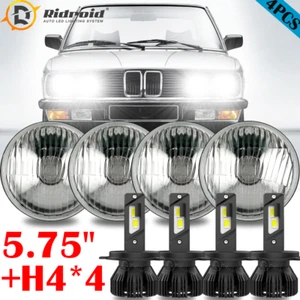 4PCS 5.75" Conversion Headlights Hi-Lo Beam For Mercedes-Benz 380SL 450SL 560SL - Picture 1 of 24
