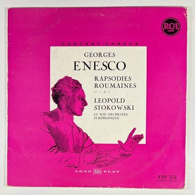 George Enesco : Rapsodies roumaines - Leopold Stokowski LP 25cm 10" RCA 330212 - Photo 1/4