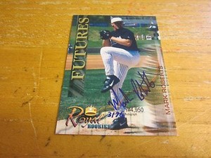Mark Roberts 2000 Royal Rookies Futures Autographs #32 #'d 3176/4950 Card MLB