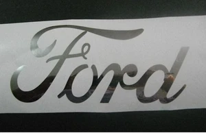 Ford Chrome vinyl sticker / decal 275mm x 125mm - Picture 1 of 5