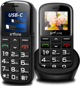 Telefono Cellulare Senza SIM per Anziani, Telefono Base Sbloccato E Facile Da Us - Foto 1 di 12