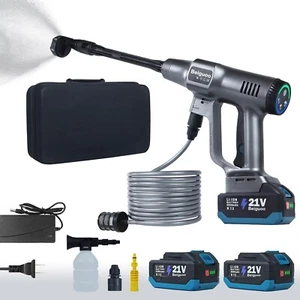 Idropulitrice Senza Fili Potenza Pressione Portatile Alta Pressione 21V Batt - Foto 1 di 10