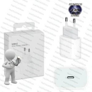 Caricabatteria CARICATOR RAPIDO USB‑C 20W Per Apple iPhone X 11 12 13 14 Pro Max - Foto 1 di 2