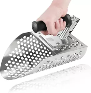 Sand Scoop for Metal Detecting, Metal Detector Shovel, Stainless Steel Metal Det - Picture 1 of 12