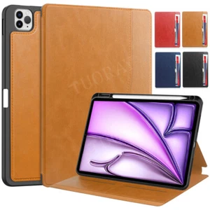 Leather Stand Case Cover for Apple iPad Air 11" 2025 6 5/9th 8th 7th Gen/Pro 11" - Picture 1 of 64
