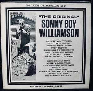 Blues Classics By "The Original" Sonny Boy Williamson Album~BLUES CLASSICS #BC 9 - Picture 1 of 3