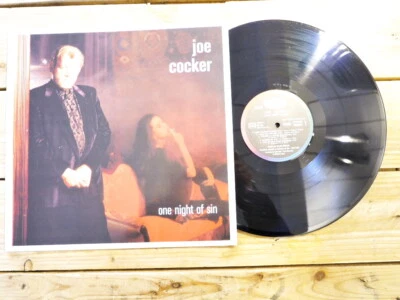 JOE COCKER ONE NIGHT OF SIN 33T LP VINYLE EX COVER EX ORIGINAL 1989 - Photo 1/4