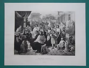 ROM Goldenes Zeitalter des Augustus Blühende Kunst Literatur Frieden - 1893 Druck - Bild 1 von 1