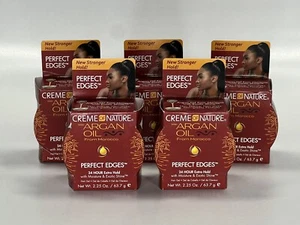 Pack of 5 - Creme of Nature with Argon Oil Perfect Edges 24 HR Hold | 2.25 oz - Picture 1 of 3