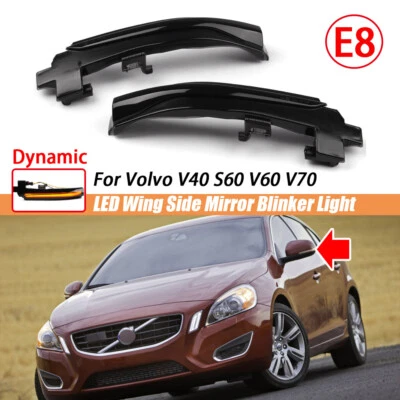 Frecce specchietto retrovisore esterno per Volvo S60 CC II S80 V40 V60 V70 III - Immagine 1 di 4