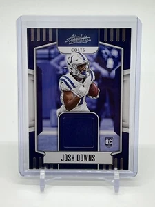 2023 Absolute Football Josh Downs Absolute Rookie Materials Mem RC Indy Colts - Picture 1 of 2