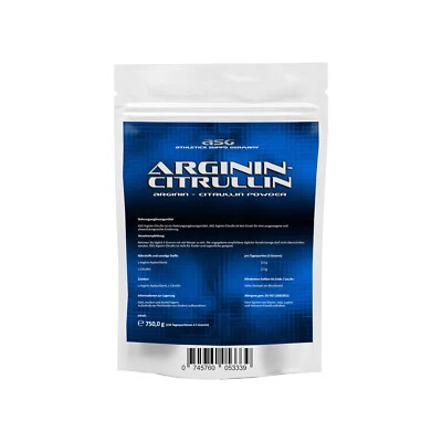 ASG Arginin plus Citrullin 750g Freie Aminosäuren 100% Citruline and Arginine -