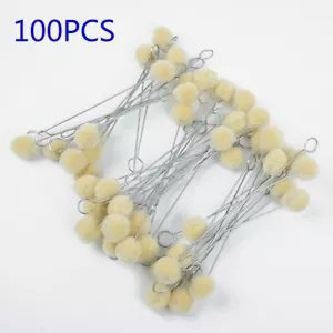 100pcs Leather Craft Wool Leather Dye Dauber & Finish Applicator Kit 150 -160mm - Picture 1 of 12