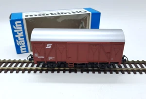 Vagón de mercancías cubierto MÄRKLIN 1:87 H0 4407 de la ÖBB en embalaje original - Imagen 1 de 5