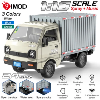 KF21 Mini Drift Truck 1:16 Climbing Pickup 2WD Remote Control Van w/ LED Lights - Image 1 of 4