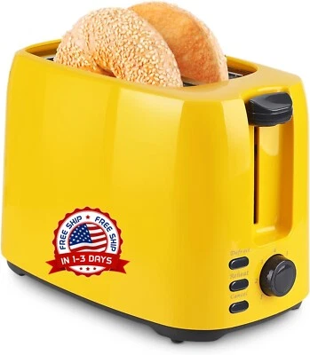 Tostadora de Pan 2 Rebanadas Ranuras Extra Anchas Acero Inoxidable Cocina NUEVO. Foto 1 de 4