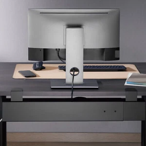 Verstellbar I Office Schreibtisch Kabelkanal XXL I Kabelschacht Steckdosenleiste - Bild 1 von 8