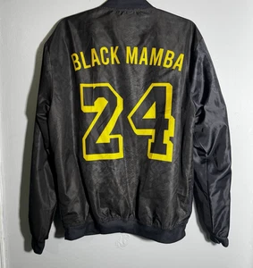 Kobe Bryant Black Mamba 24 Jacket Medium Full Zip Windbreaker - Bild 1 von 9