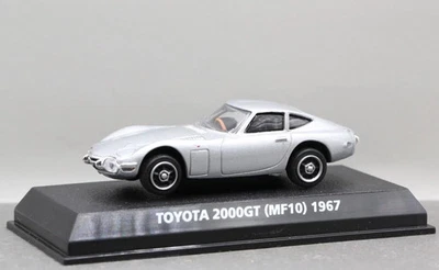 Konami 1/64 Out of Print Famous Car Collection 1 Toyota 2000GT MF10 1967 Silver - Image 1 of 4