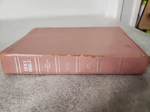 Heilige Bibel Neue Internationale Version Rosa Leder 1988 Rote Buchstabenausgabe - Bild 1 von 4
