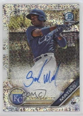 2019 Bowman Chrome Prospect Speckle Refractor /299 Seuly Matias #CPA-SM Auto - Image 1 of 2