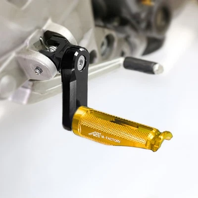 Clavijas de pie extendidas delanteras doradas Shinobi 40 mm para Ducati Monster S4RS 06 07 08 Foto 1 de 4